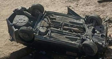 إصابة 8 أشخاص فى حادث انقلاب سيارة أجرة بالقرب من كوبرى أسوان الملجم
