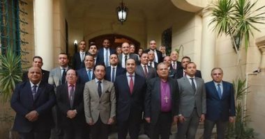 الحملة الرسمية للمرشح الرئاسي عبد الفتاح السيسي تزور رئاسة الطائفة الإنجيلية بالقاهرة