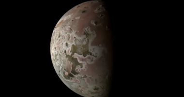 قمر كوكب المشترى "آيو" يظهر فى صور مسبار جونو الجديدة