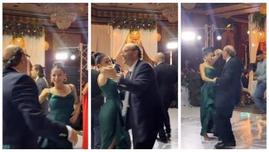 أميرة أديب ترقص مع والدها وتكشف عن تبرع المعازيم لغزة في زفاف نجل عمرو أديب