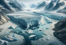 دراسة تؤكد ذوبان الأنهار الجليدية فى جرينلاند أسرع 5 مرات قبل 20 عامًا