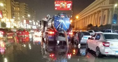 القاهرة والجيزة للصرف الصحي تسحب مياه الأمطار المتساقطة اليوم