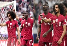 "حرف S".. ما معنى احتفال أكرم عفيف لاعب منتخب قطر بهدفه في مرمى الأردن؟ (فيديو)